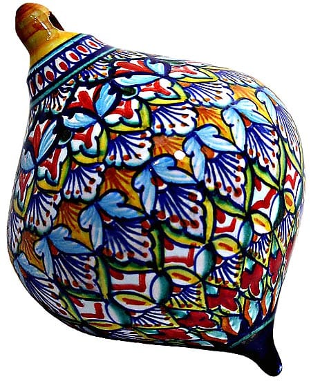Ceramic Majolica Christmas Ornament Deruta Ricco V2 OV8