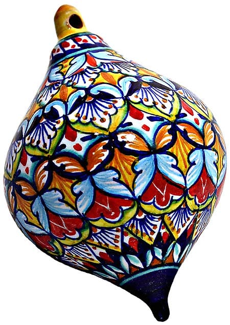 Ceramic Majolica Christmas Ornament Deruta Ricco V3 OV8