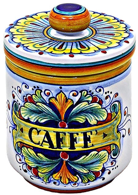 Ceramic Majolica Coffee Jar 90 Ramina 13cm