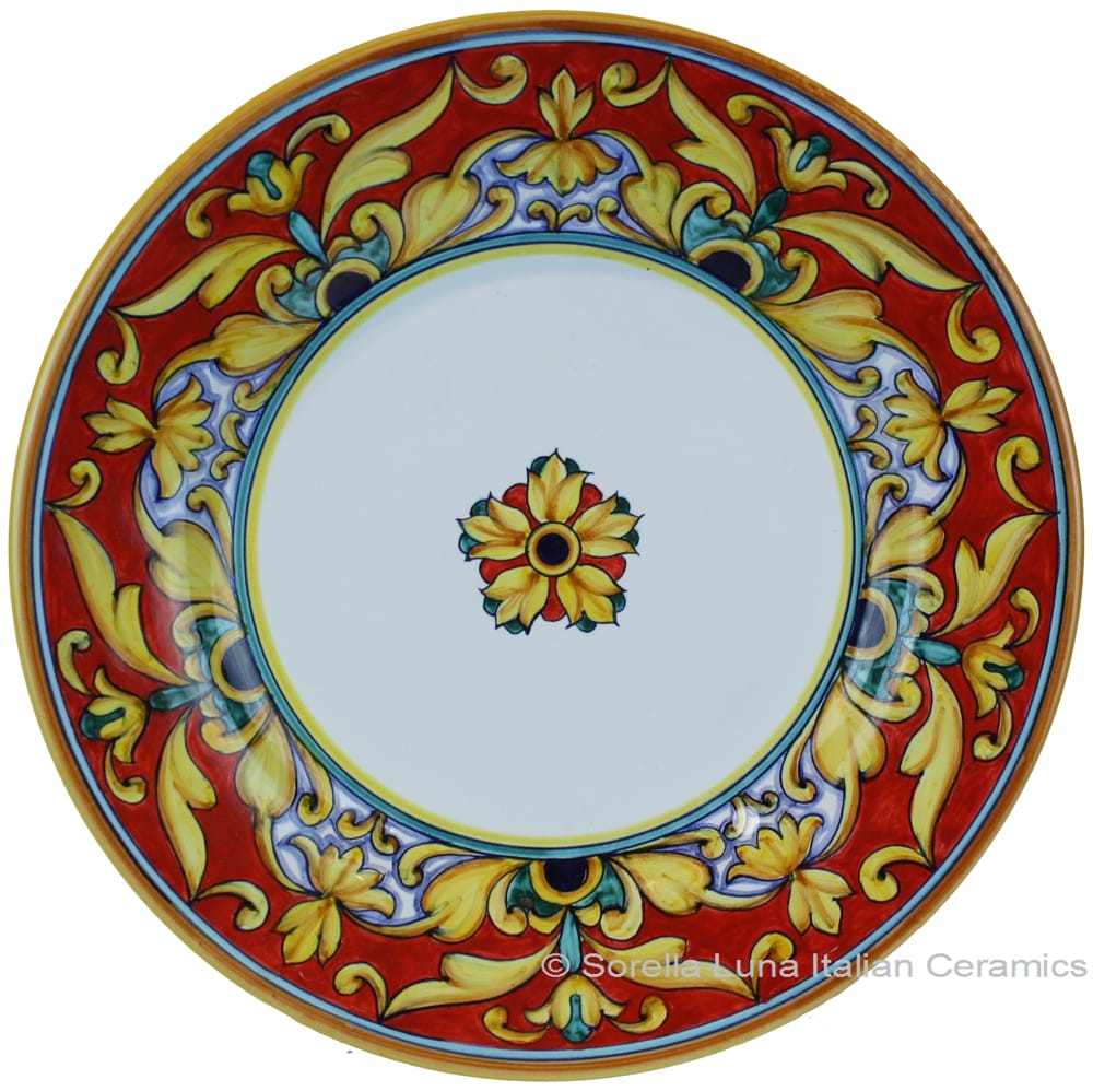 Deruta Italian Dinner Plate - Brocattto