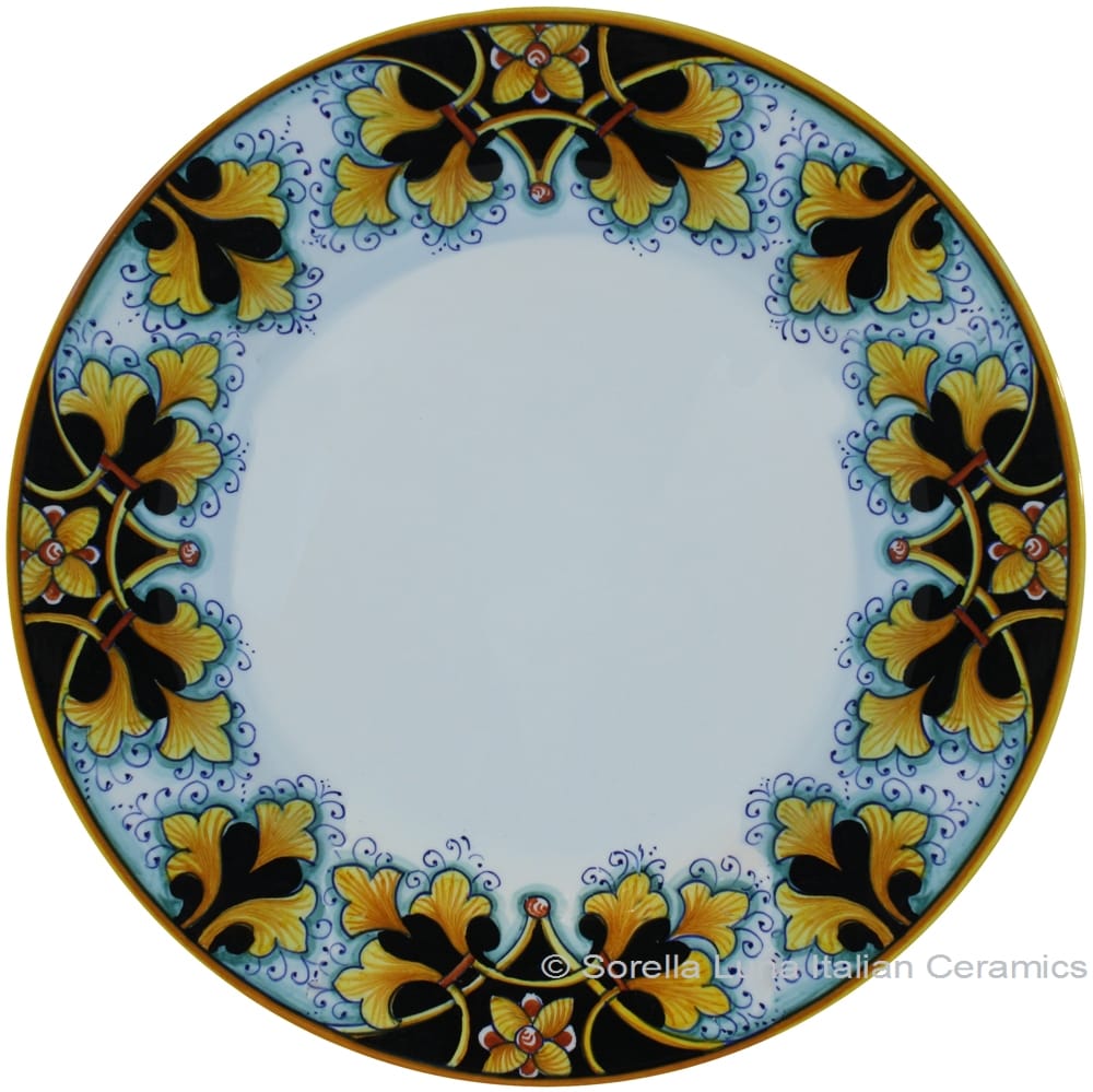 Deruta Italian Dinner Plate - FDL Black/Brown