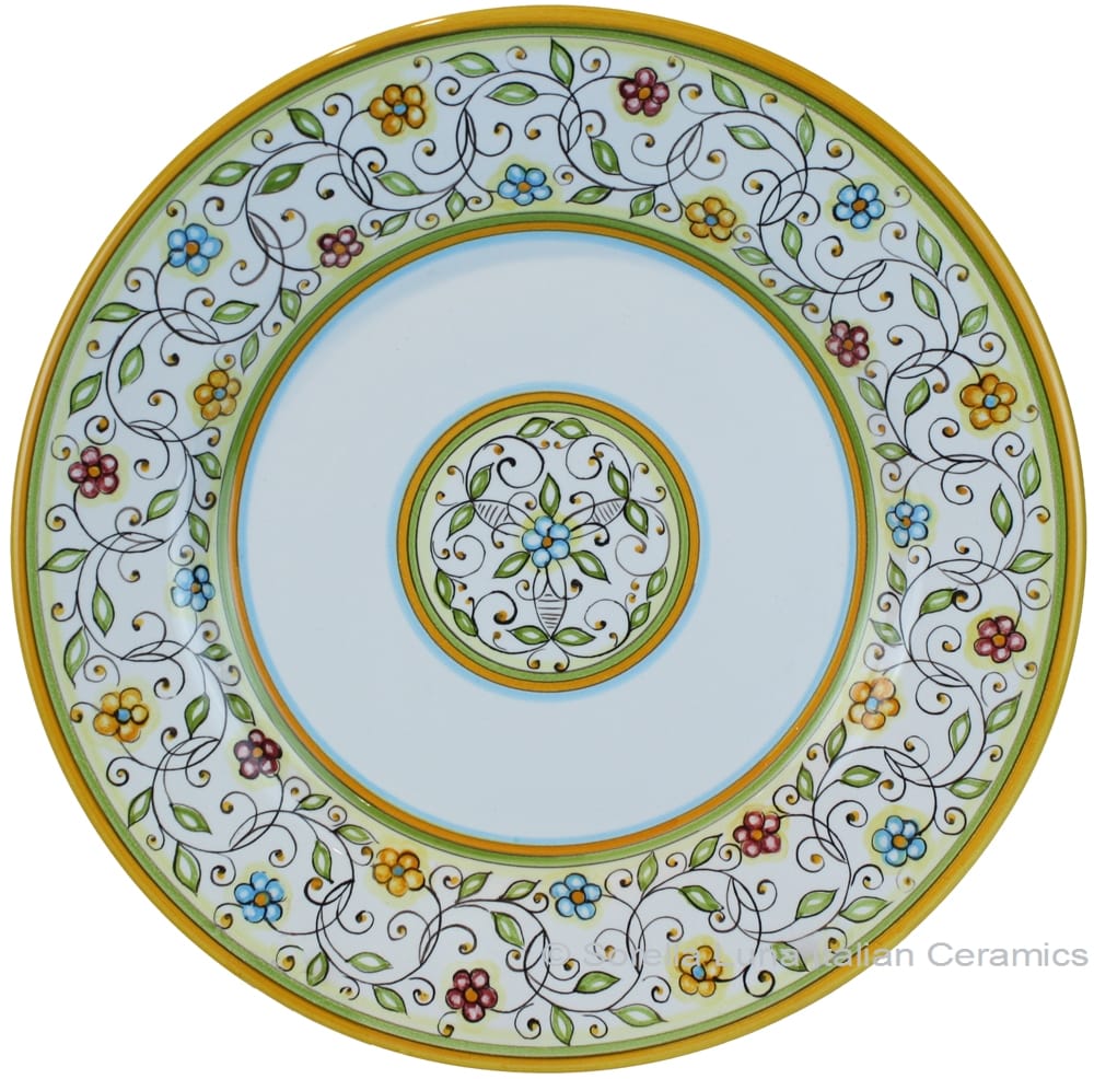 Deruta Italian Dinner Plate - Floreale