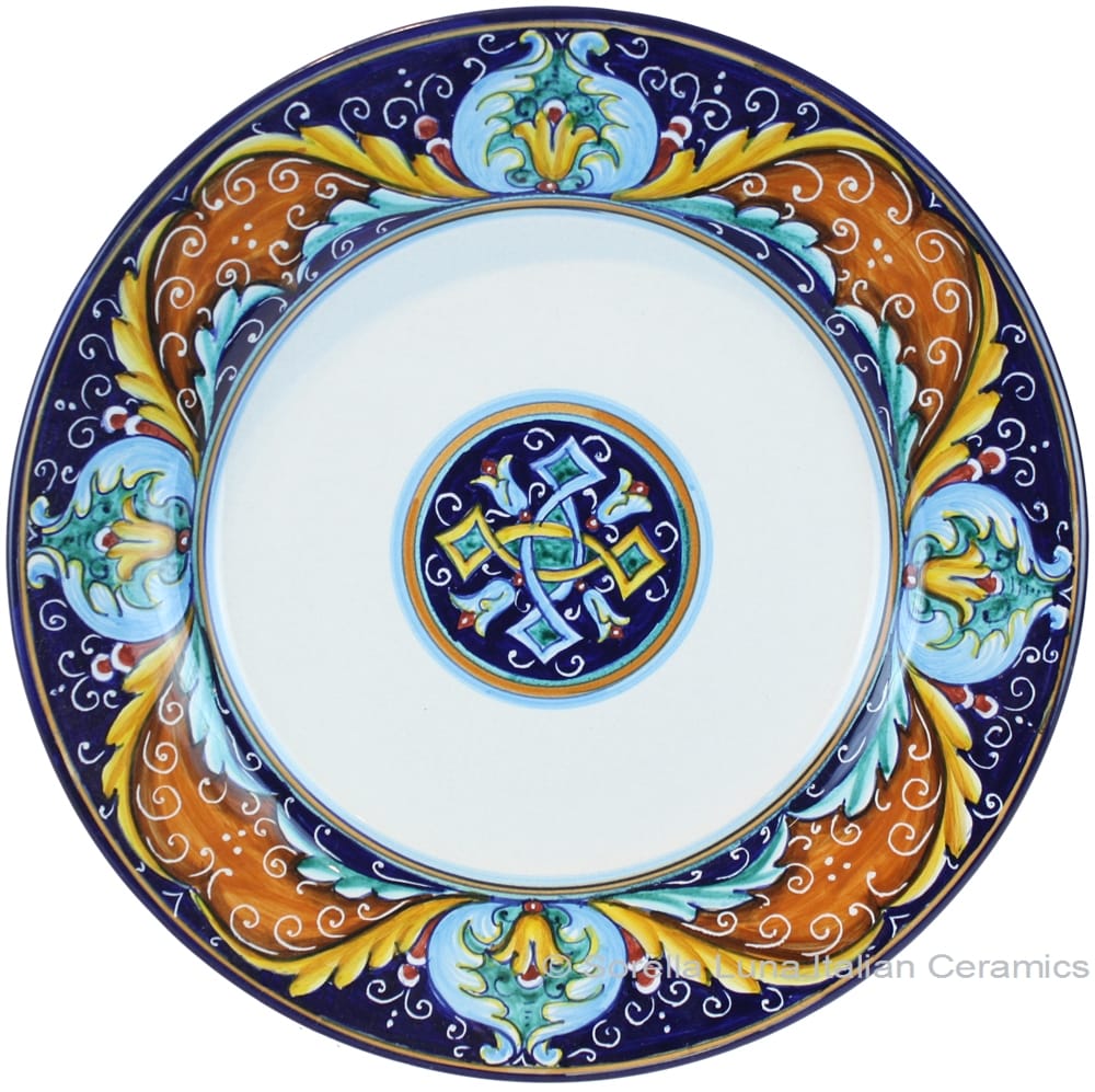 Deruta Italian Dinner Plate - Ricco Vario 5