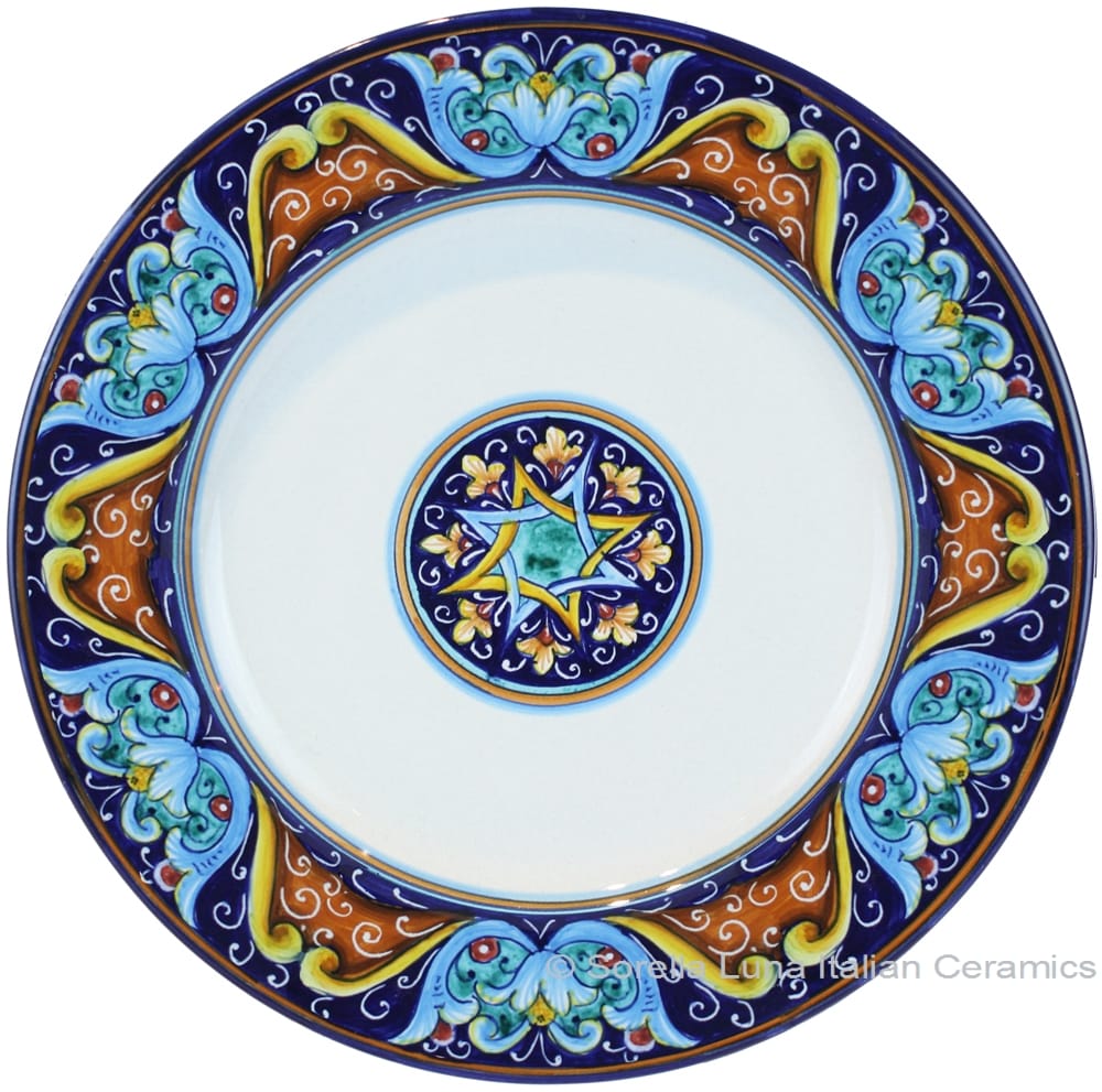 Deruta Italian Dinner Plate - Ricco vario 6