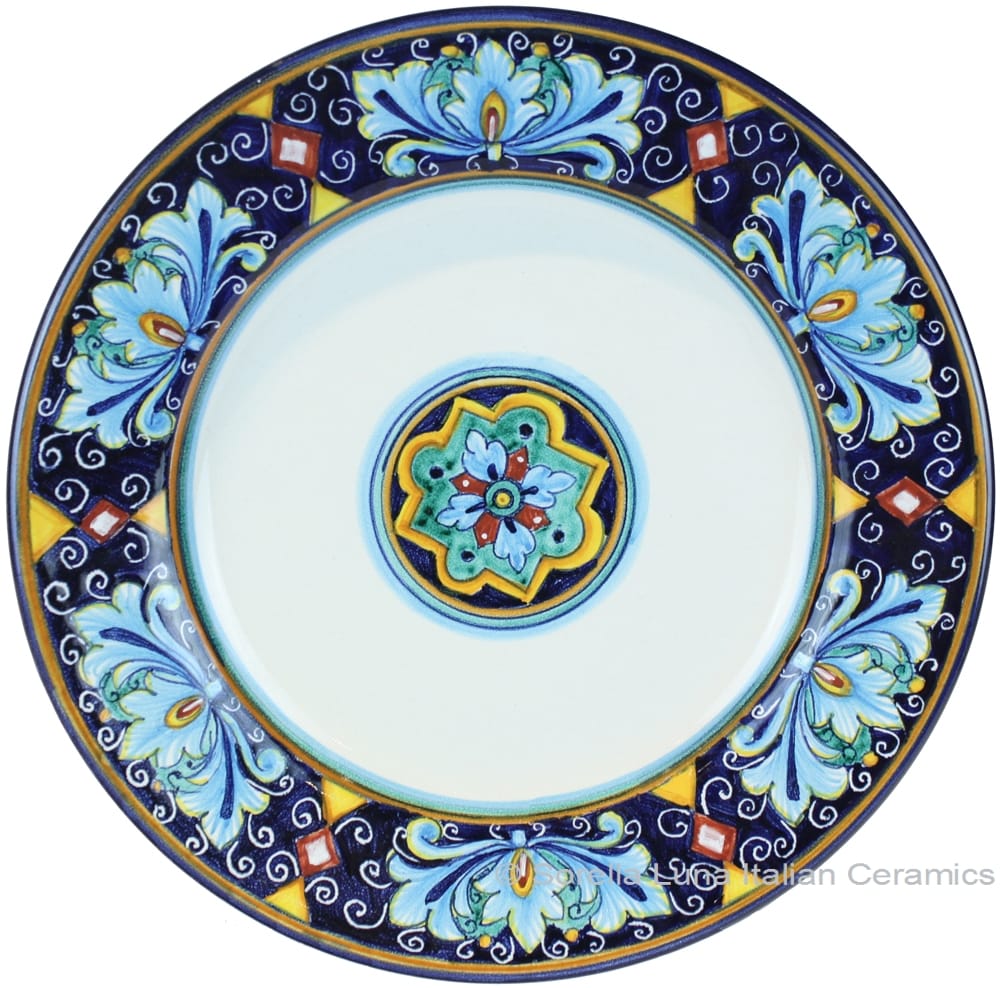 Deruta Italian Dinner Plate - Ricco Vario 7