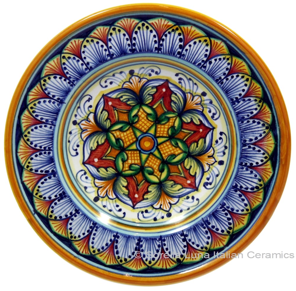 Hanging/Dipping Plate - Red Light Blue - 15cm