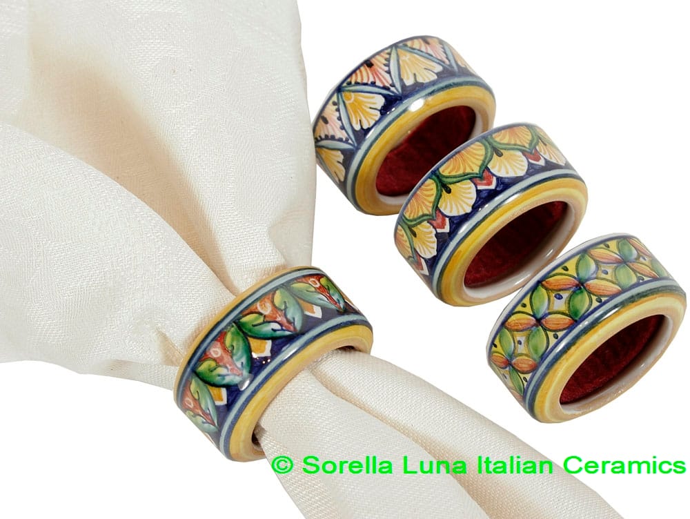 Ceramic Napkin Ring Wine Drip Stop