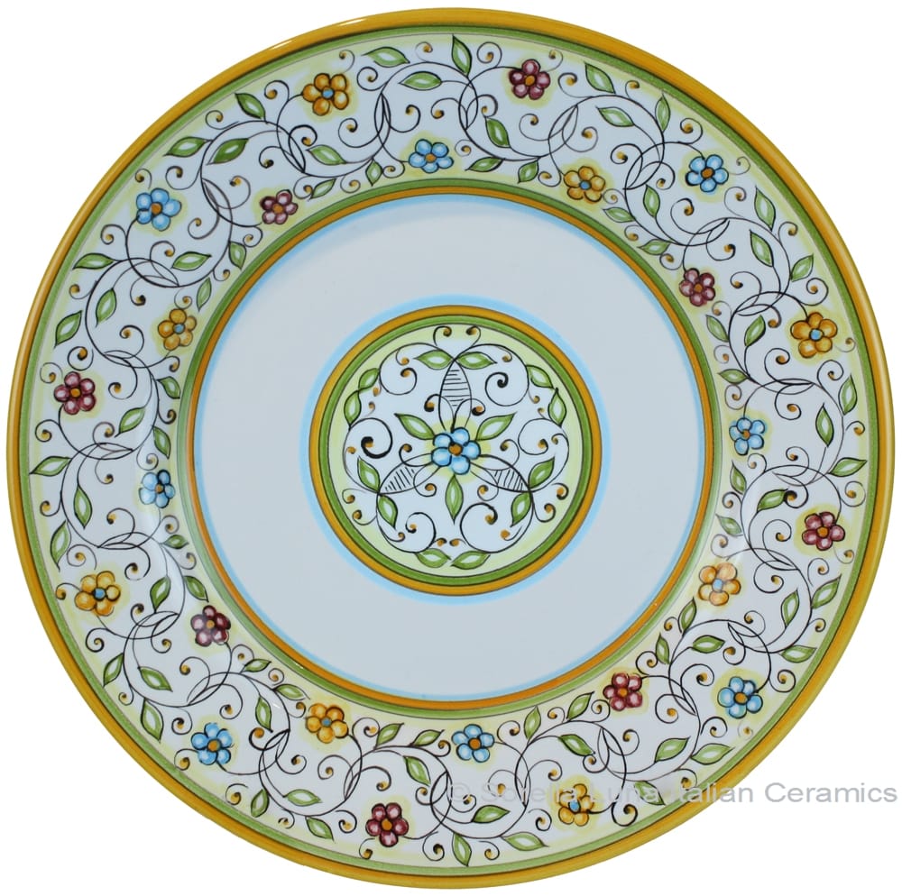 Deruta Italian Pasta Plate - Floreale