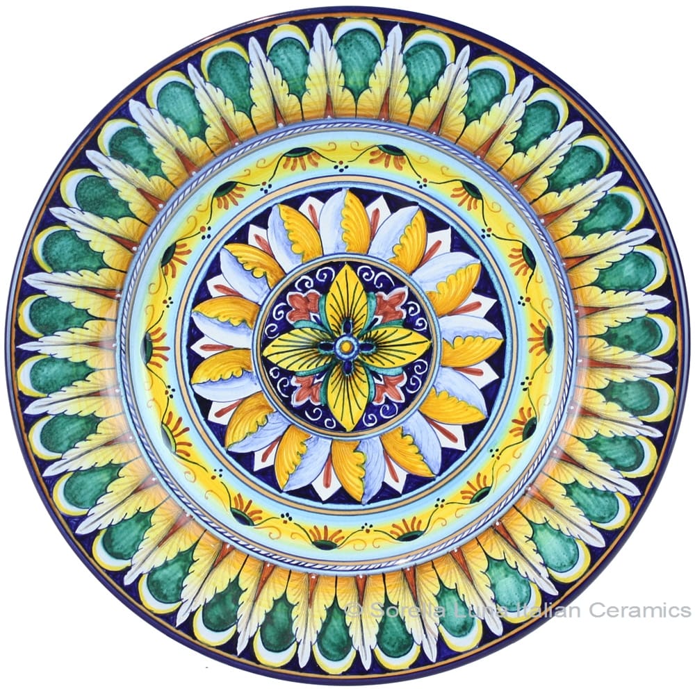 Deruta Italian Pasta Plate - Geometrico
