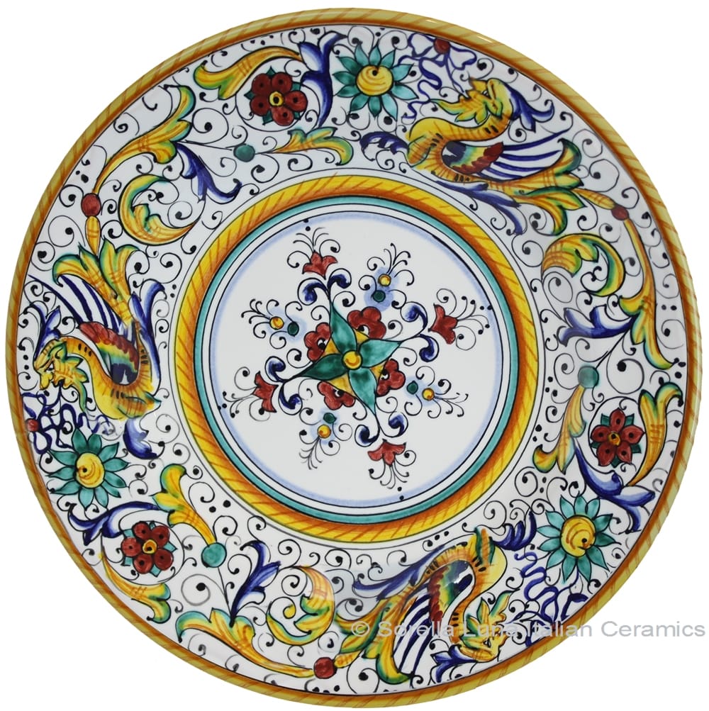 Deruta Italian Pasta Plate - Raffaellesco with Center
