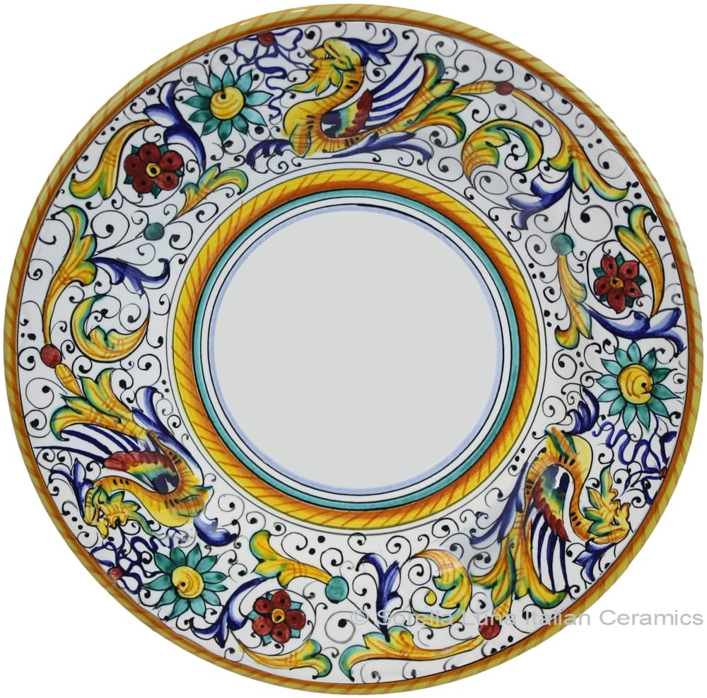 Deruta Italian Pasta Plate - Raffaellesco