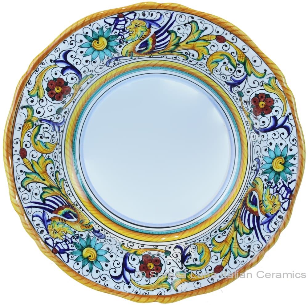 Deruta Italian Pasta Plate - Raffaellesco Scalloped