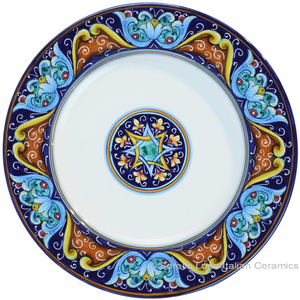 Deruta Italian Pasta Plate - Ricco Vario 6