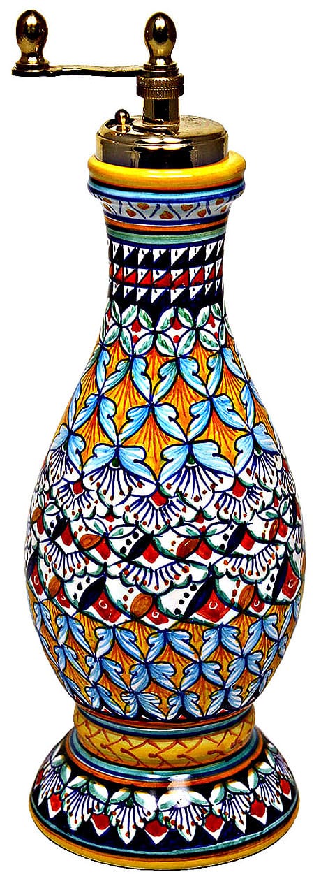Deruta Italian Ceramic Pepper Grinder