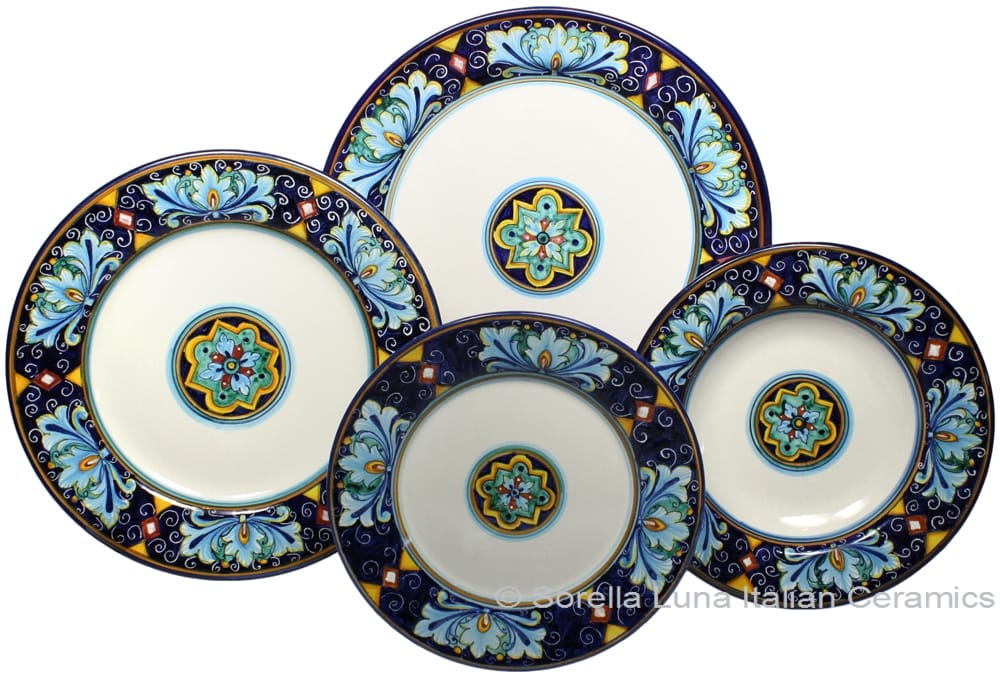 Deruta Italian Ceramic Dinner Place Setting - Ricco Vario 7