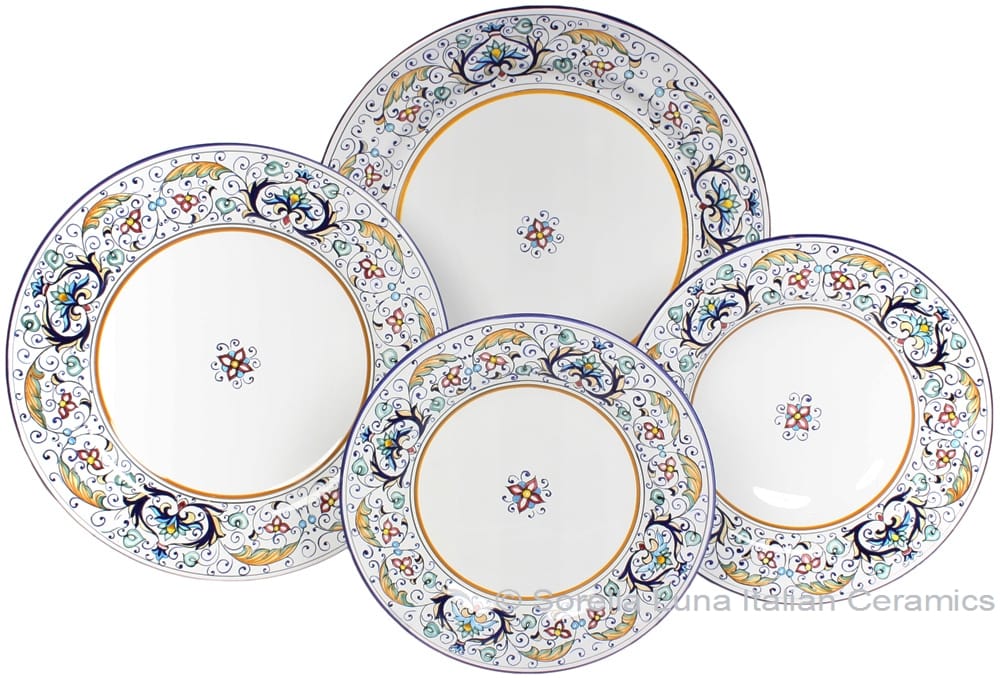 Deruta Italian Ceramic Dinner Place Setting - Rinascimento