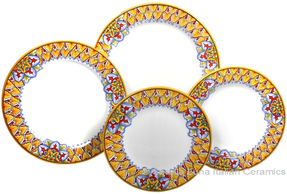 Deruta Italian Ceramic Dinner Place Setting - Summer