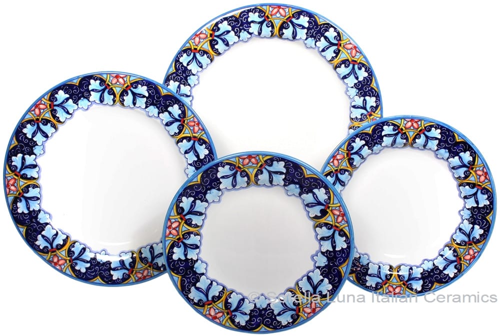 Deruta Italian Ceramic Dinner Place Setting - Winter