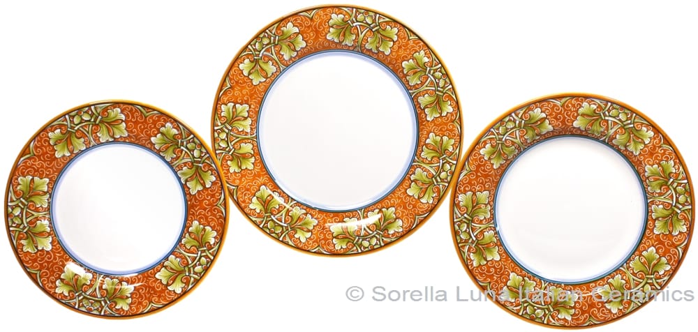Deruta Italian Ceramic Dinner Place Setting - Autumn