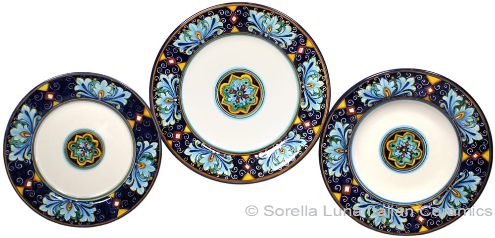 Deruta Italian Ceramic Dinner Place Setting - Ricco Vario 7