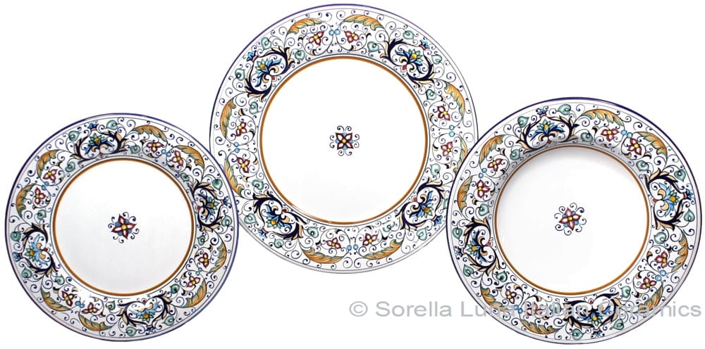 Deruta Italian Ceramic Dinner Place Setting - Rinascimento