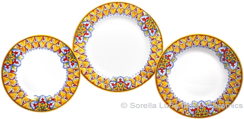 Deruta Italian Ceramic Dinner Place Setting - Summer