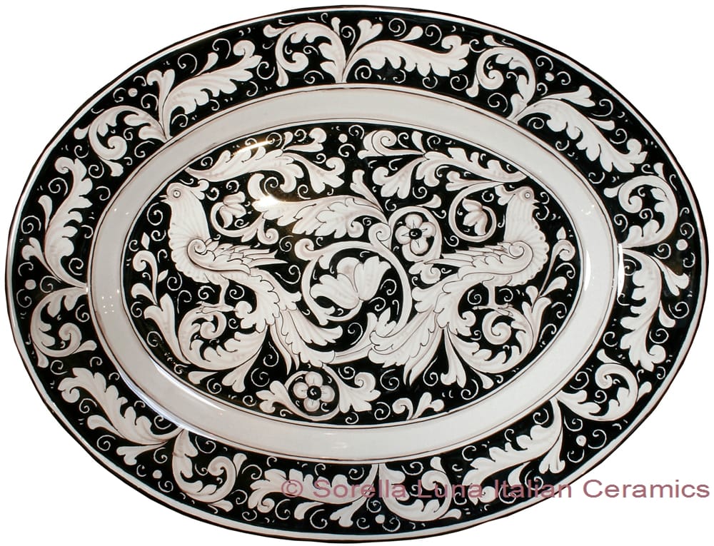 Deruta Italian Ceramic Oval Platter