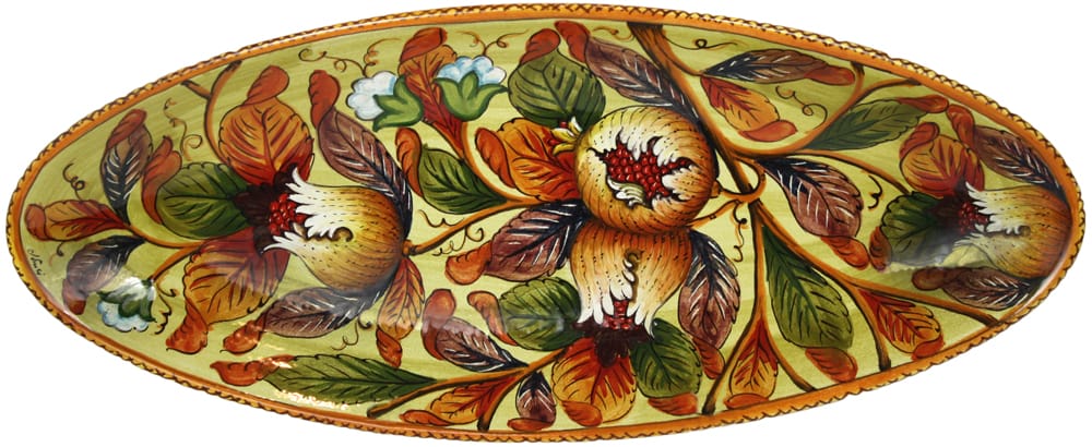 Tuscan Italian Ceramic Oval Platter