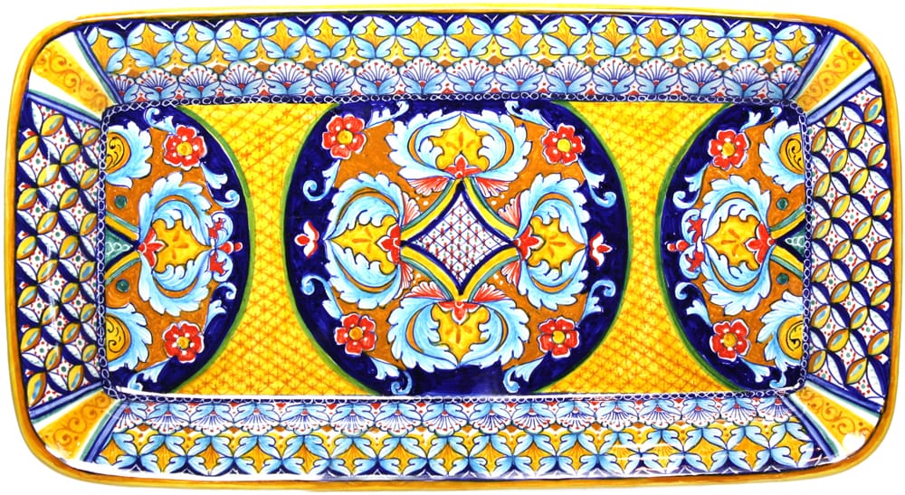 Deruta Italian Ceramic Rectangular Platter