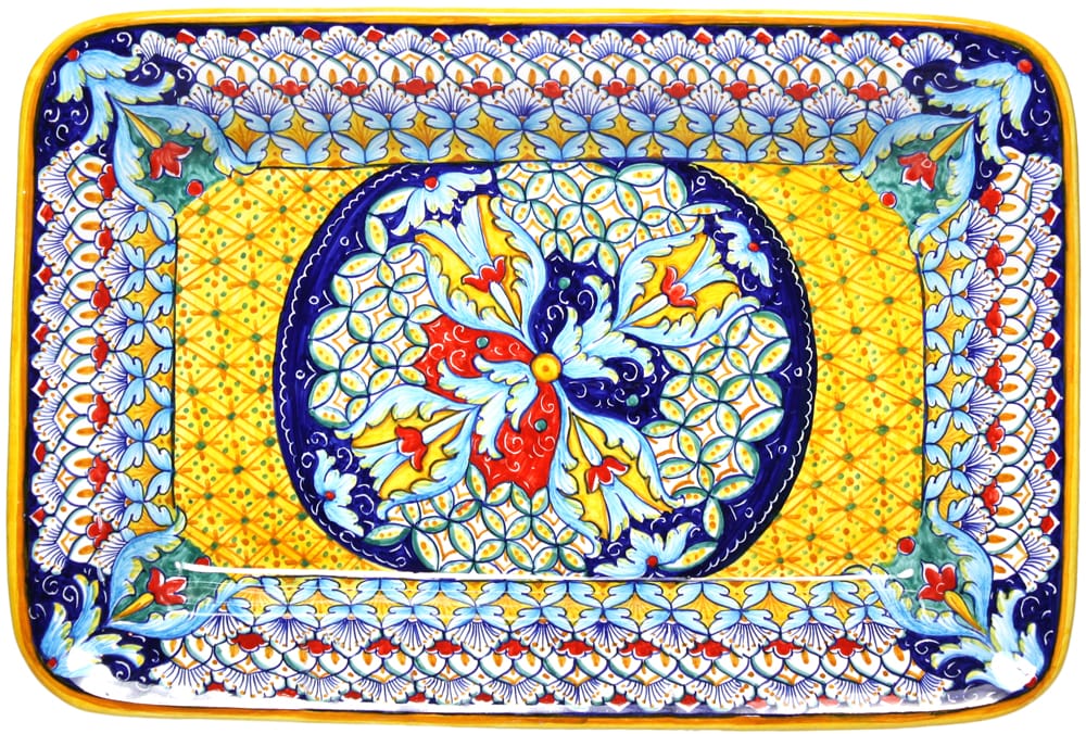 Deruta Italian Ceramic Rectangular Platter