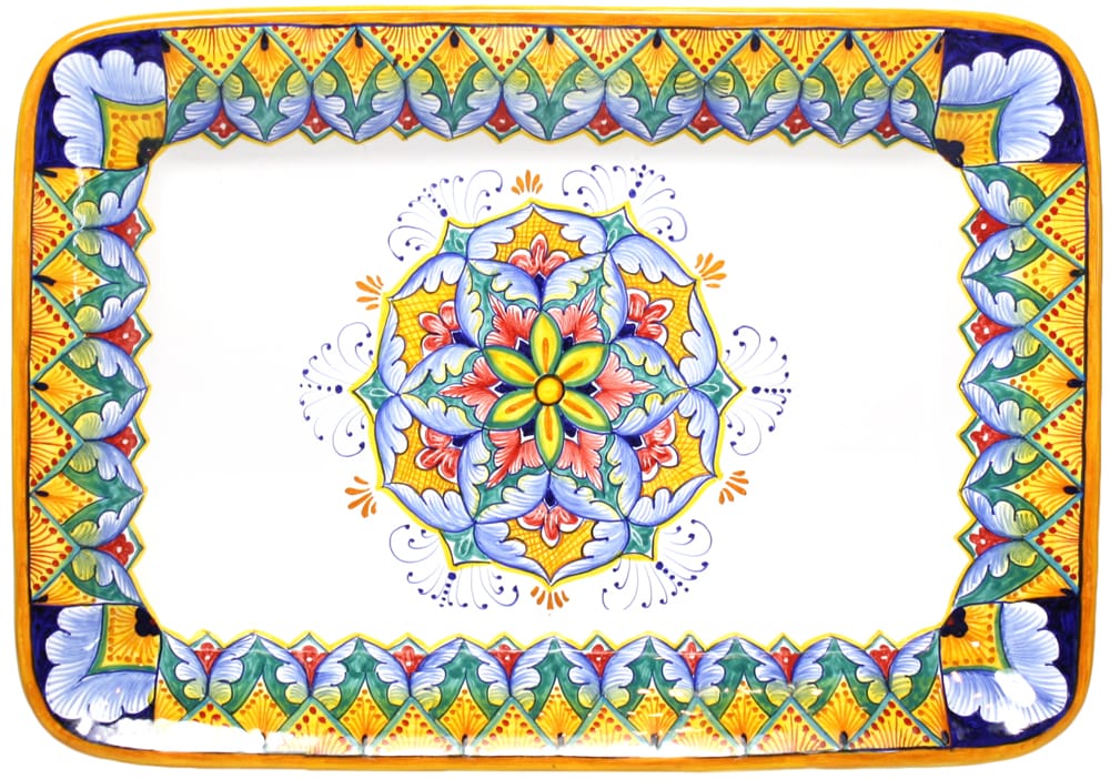 Deruta Italian Ceramic Rectangular Platter