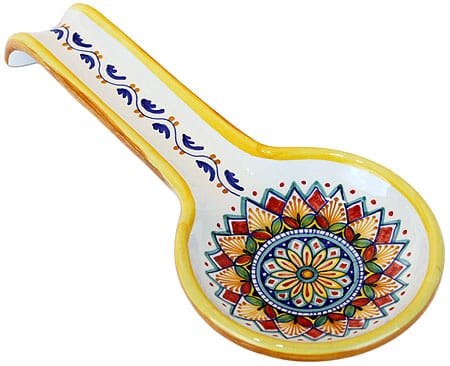 Deruta Italian Ceramic Spoon Rest