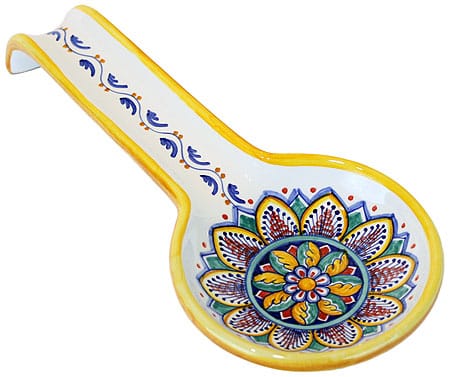 Deruta Italian Ceramic Spoon Rest
