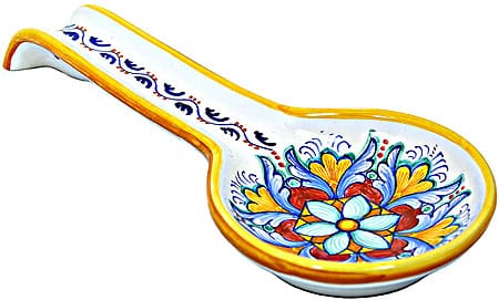 Deruta Italian Ceramic Spoon Rest
