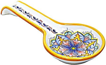 Deruta Italian Ceramic Spoon Rest