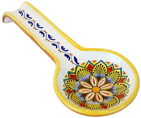 Deruta Italian Ceramic Spoon Rest