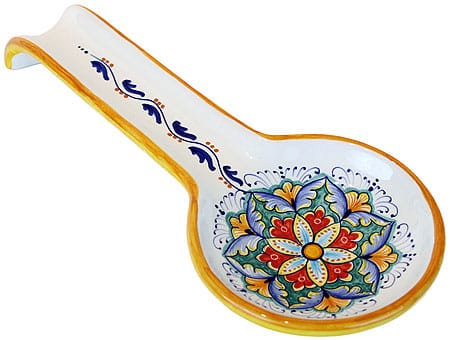 Deruta Italian Ceramic Spoon Rest
