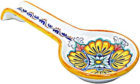 Deruta Italian Ceramic Spoon Rest