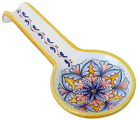 Deruta Italian Ceramic Spoon Rest