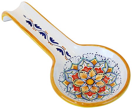 Deruta Italian Ceramic Spoon Rest