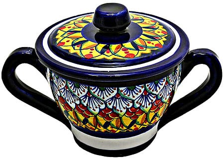 Deruta Italian Ceramic Sugar Bowl