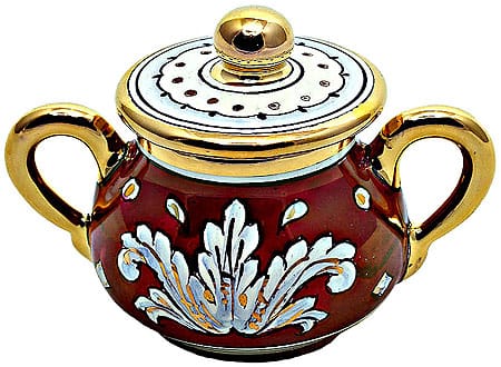 Deruta Italian Ceramic Sugar Bowl