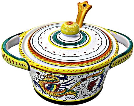 Deruta Italian Ceramic Sugar Bowl