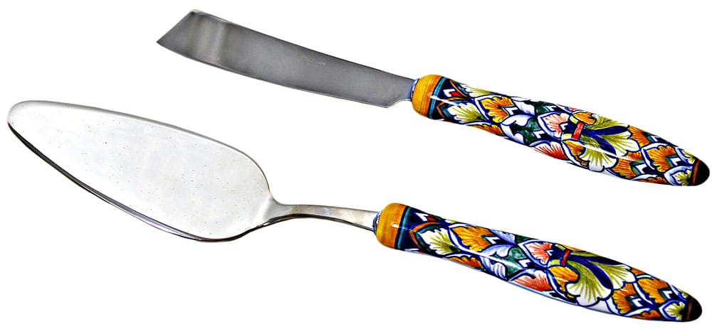Deruta Italian Cake Servers