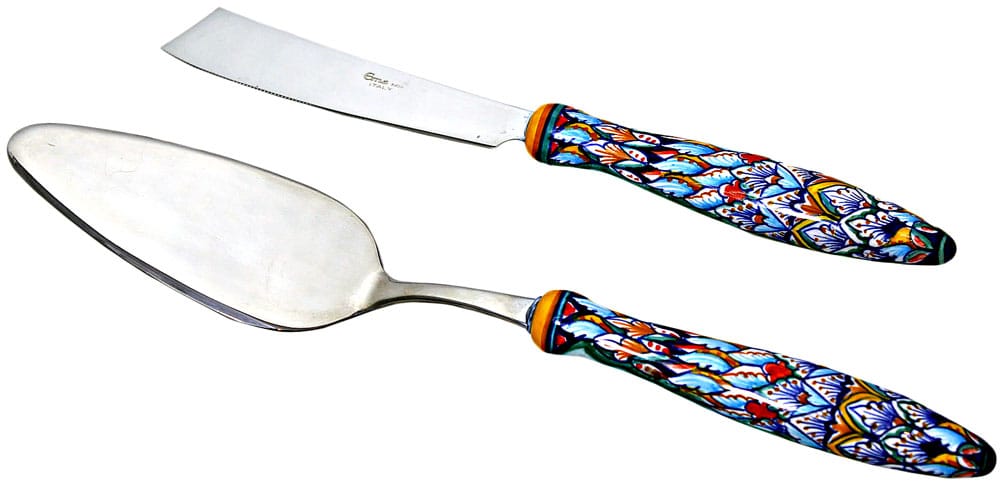 Deruta Italian Cake Servers
