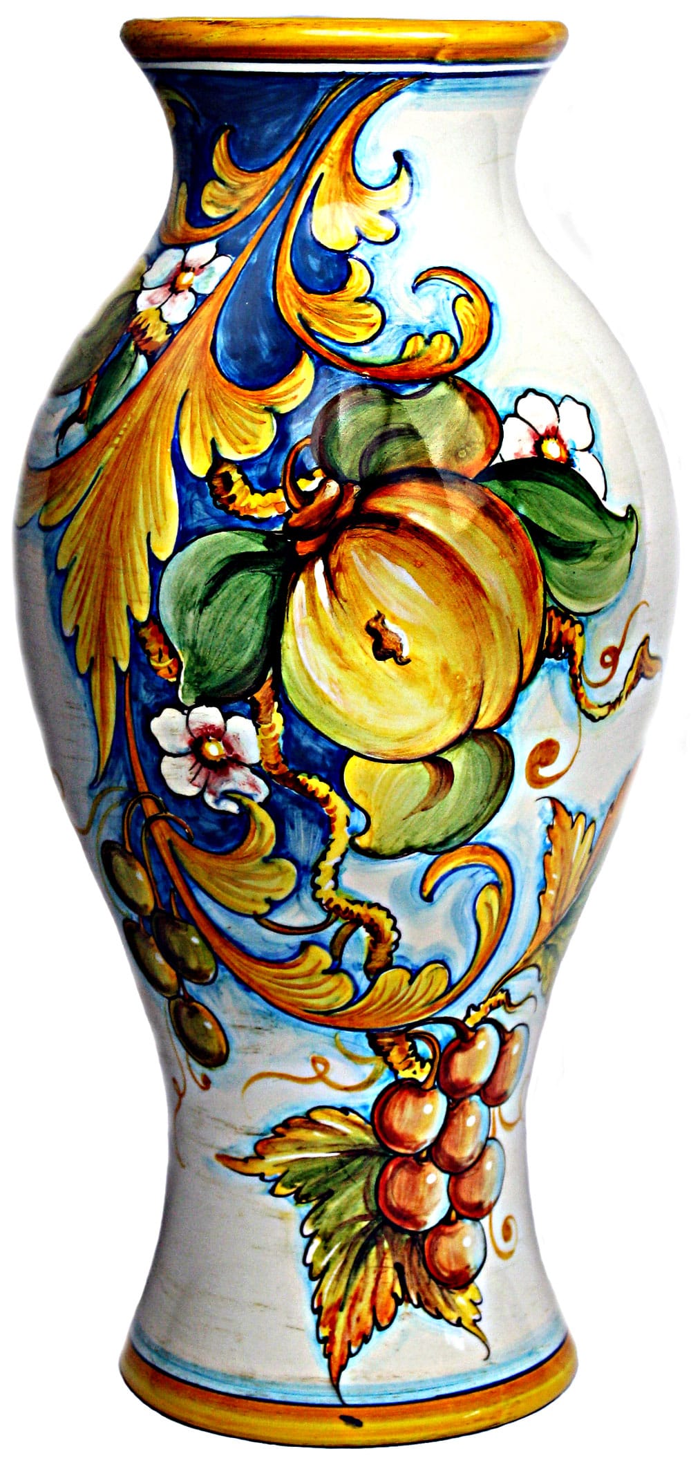 Deruta Italian Ceramic Vase - Frutta Festone