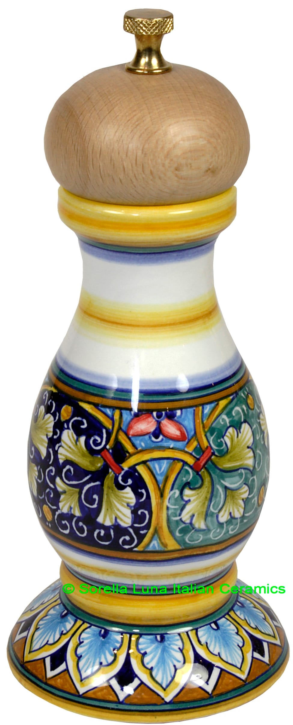 Deruta Italian Ceramic Pepper Grinder