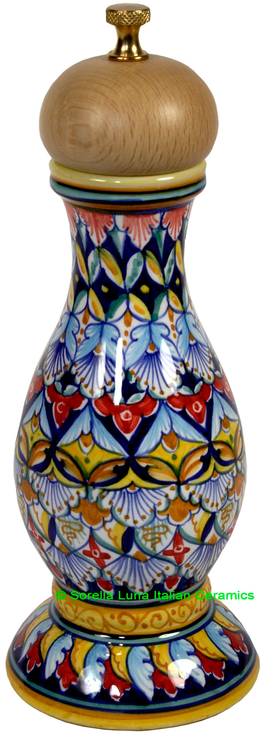 Deruta Italian Ceramic Pepper Grinder