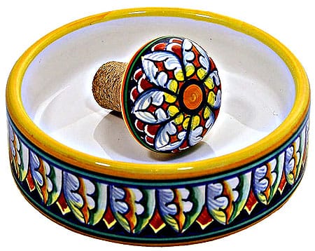 Deruta Italian Wine Coaster Cork