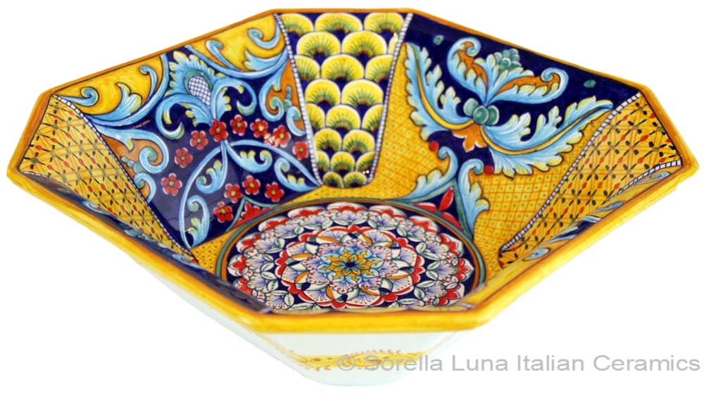 Deruta Eight-Sided Bowl - Deruta Ricco